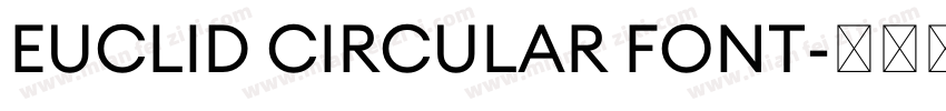 EUCLID CIRCULAR FONT字体转换